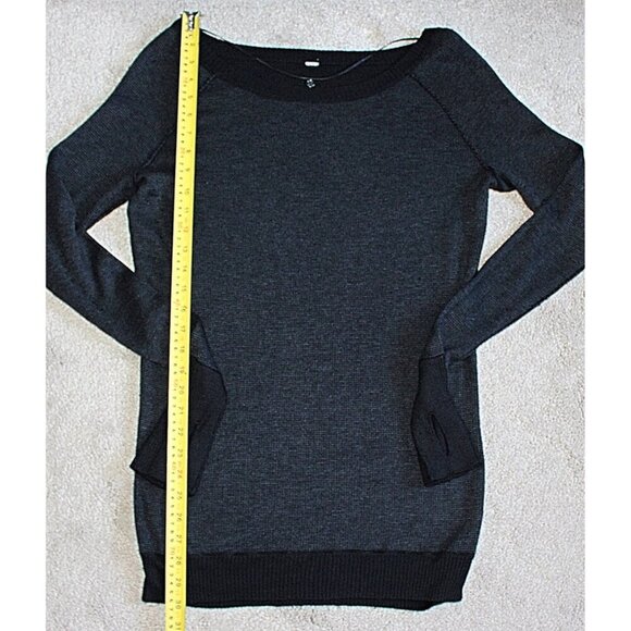 Lululemon - sz Large - Chai Time II Pullover in Black/Heathered Deep Coal - Picture 8 of 14